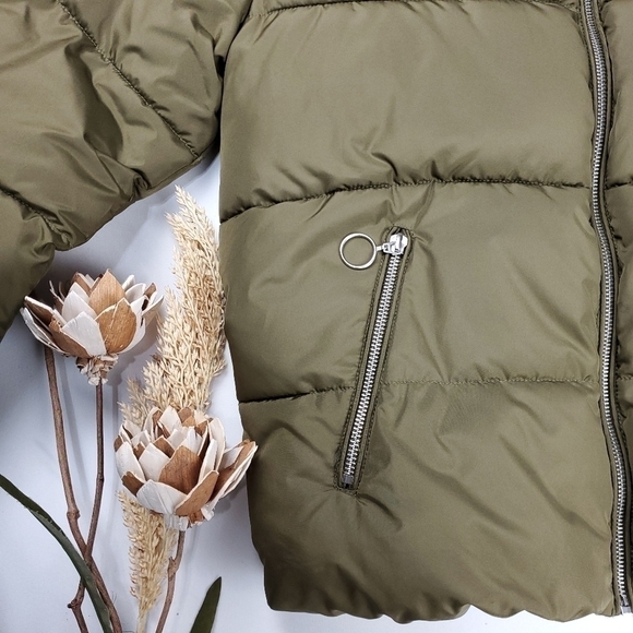 ALTAR'D STATE Green Puffer Coat Women's Sz Med - Picture 11 of 15